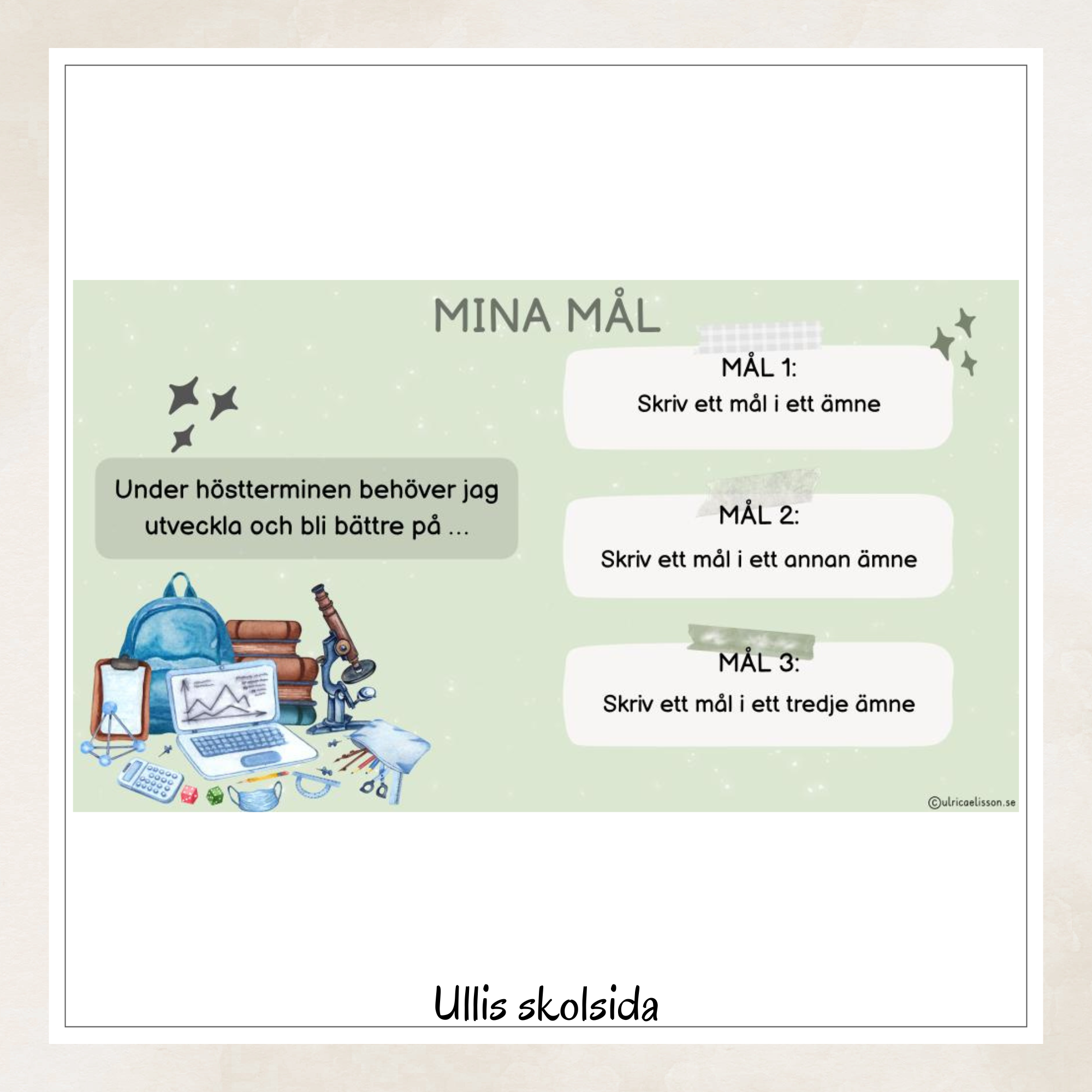 Mitt utvecklingssamtal mall 11 - redigerbar