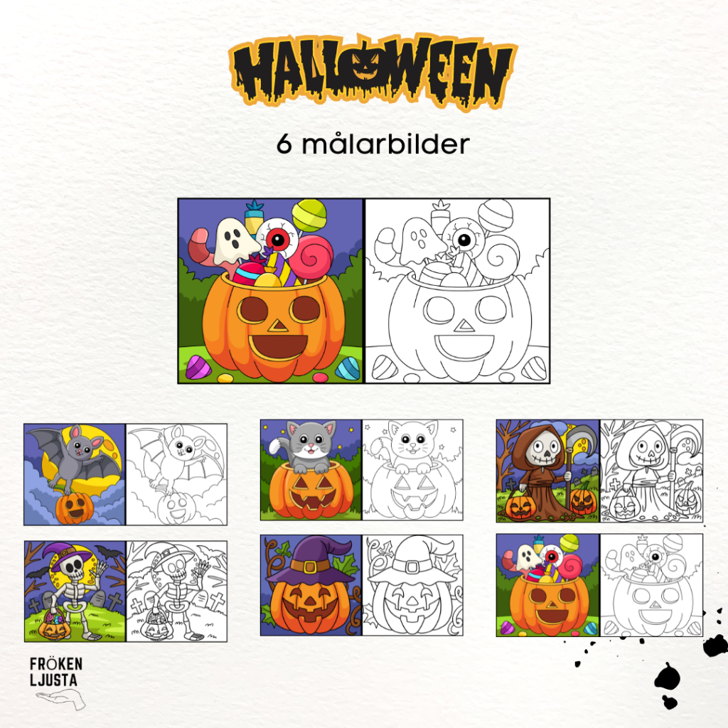 Måla lika halloween