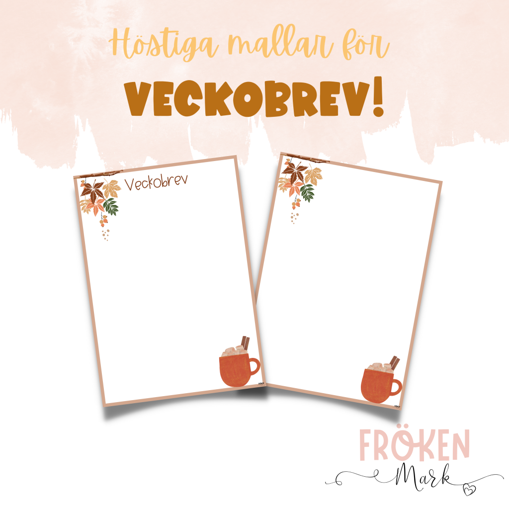 Mall för veckobrev – Hösttema