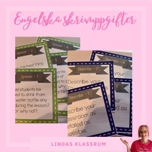 Engelska tal och skrivuppgifter