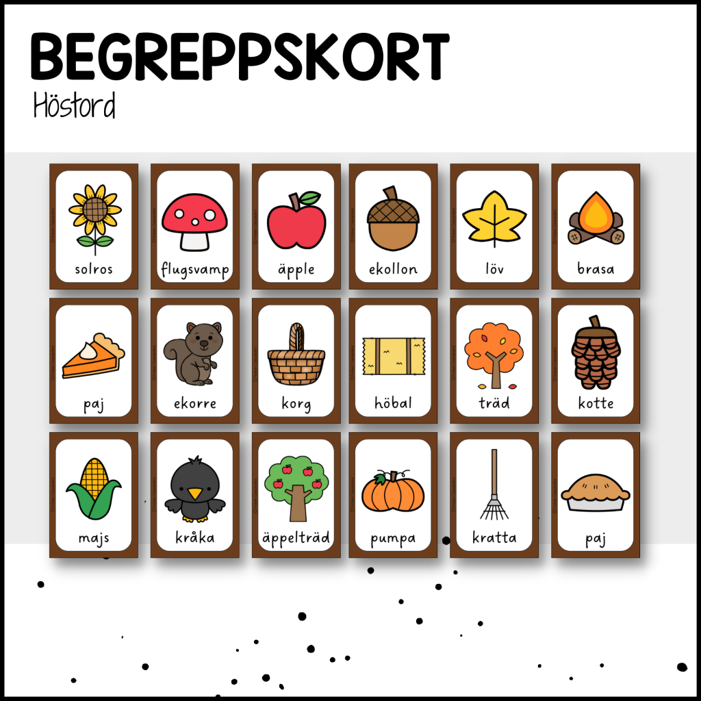 Begreppskort: höst