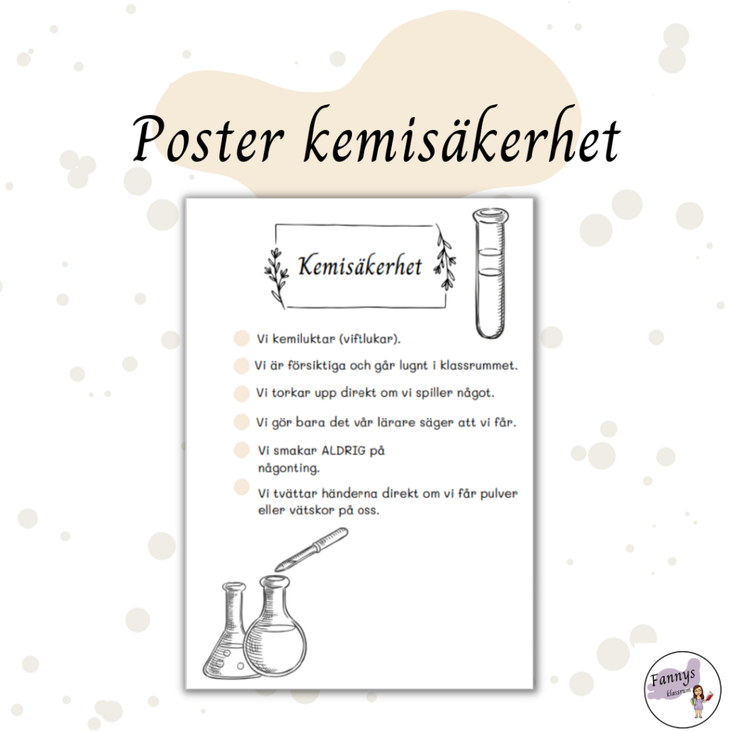 Poster kemisäkerhet