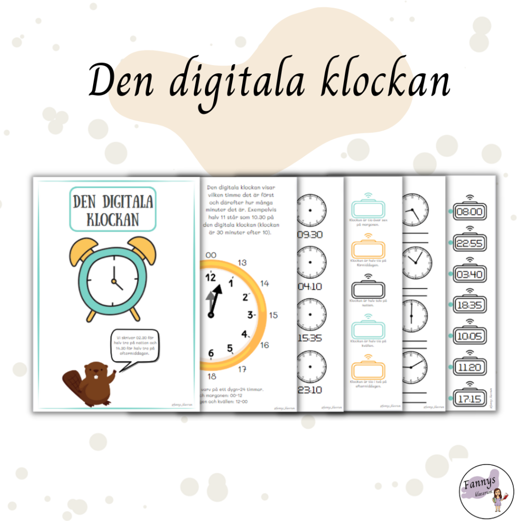 Den digitala klockan häfte