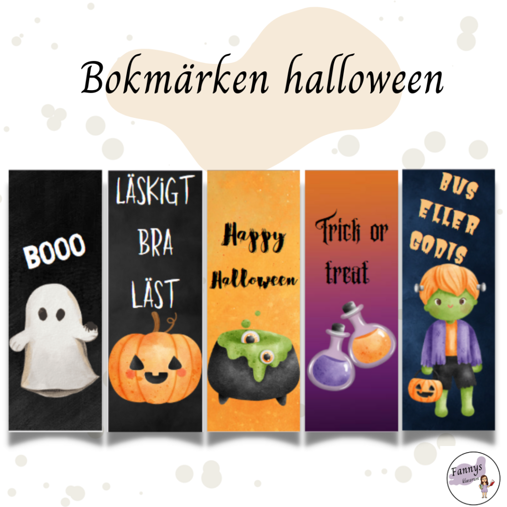 Bokmärken halloween
