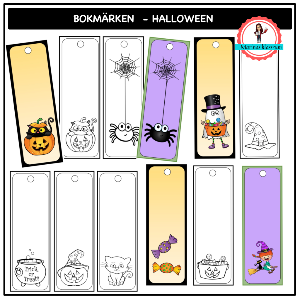 Bokmärken Halloween