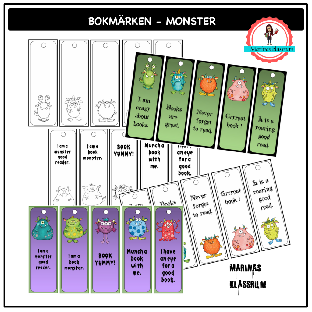 Bokmärken monster