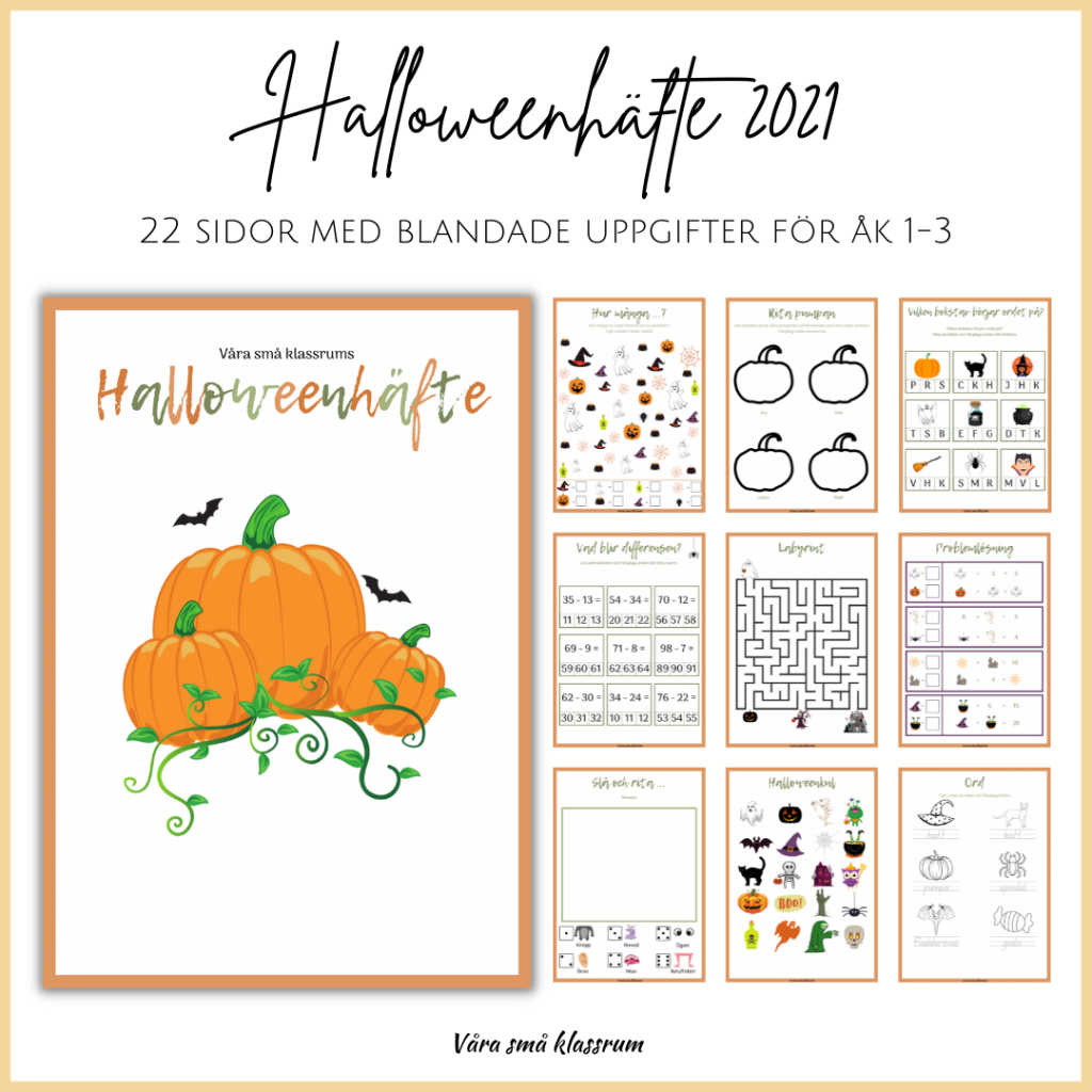 Halloweenhäfte 2021 – lågstadiet