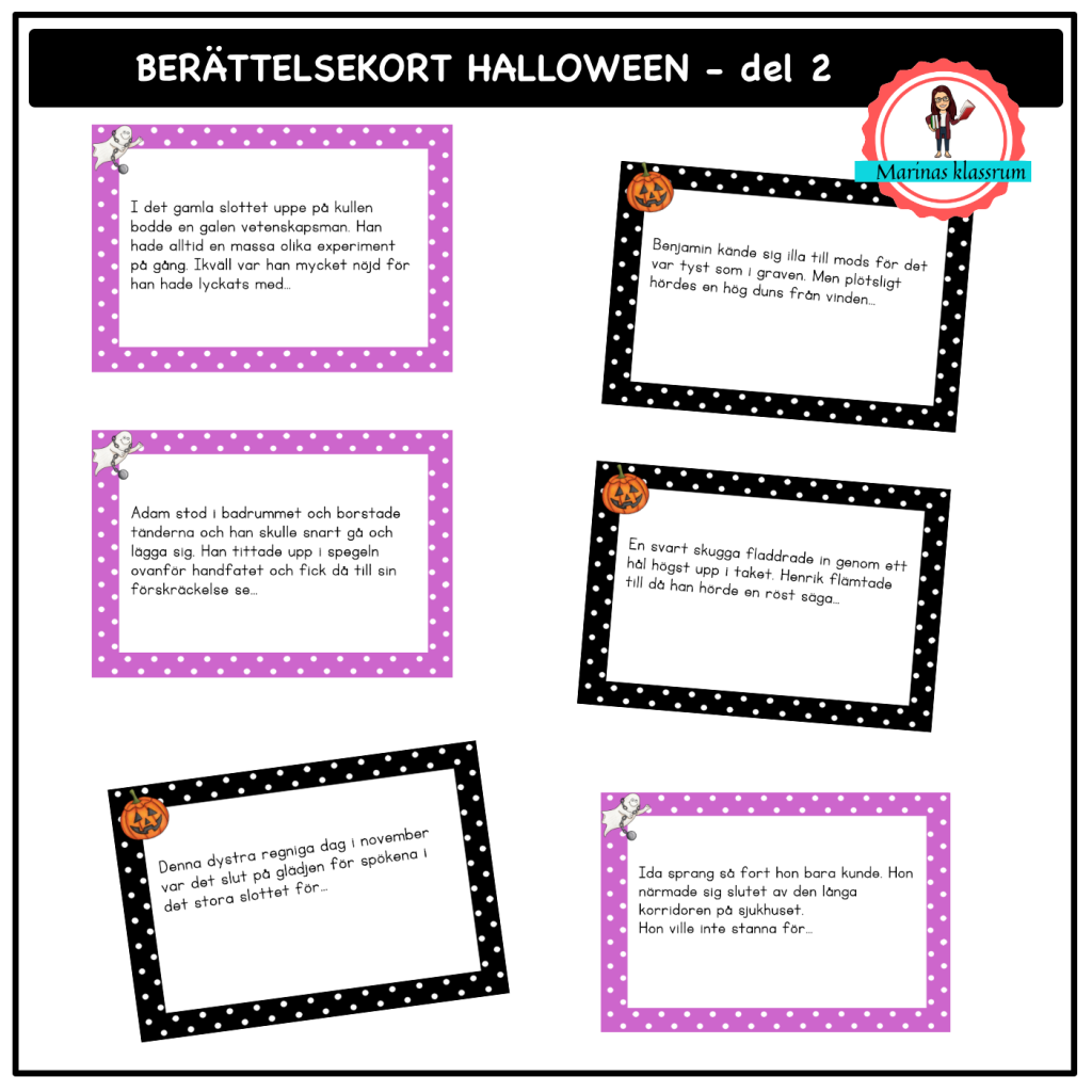 Berättelsekort – Halloween 2