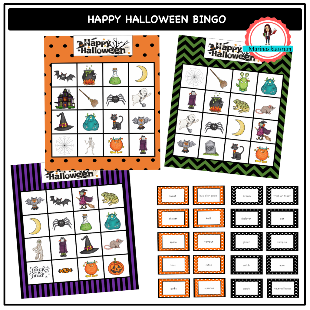 Bingo – Halloween / eng + sv