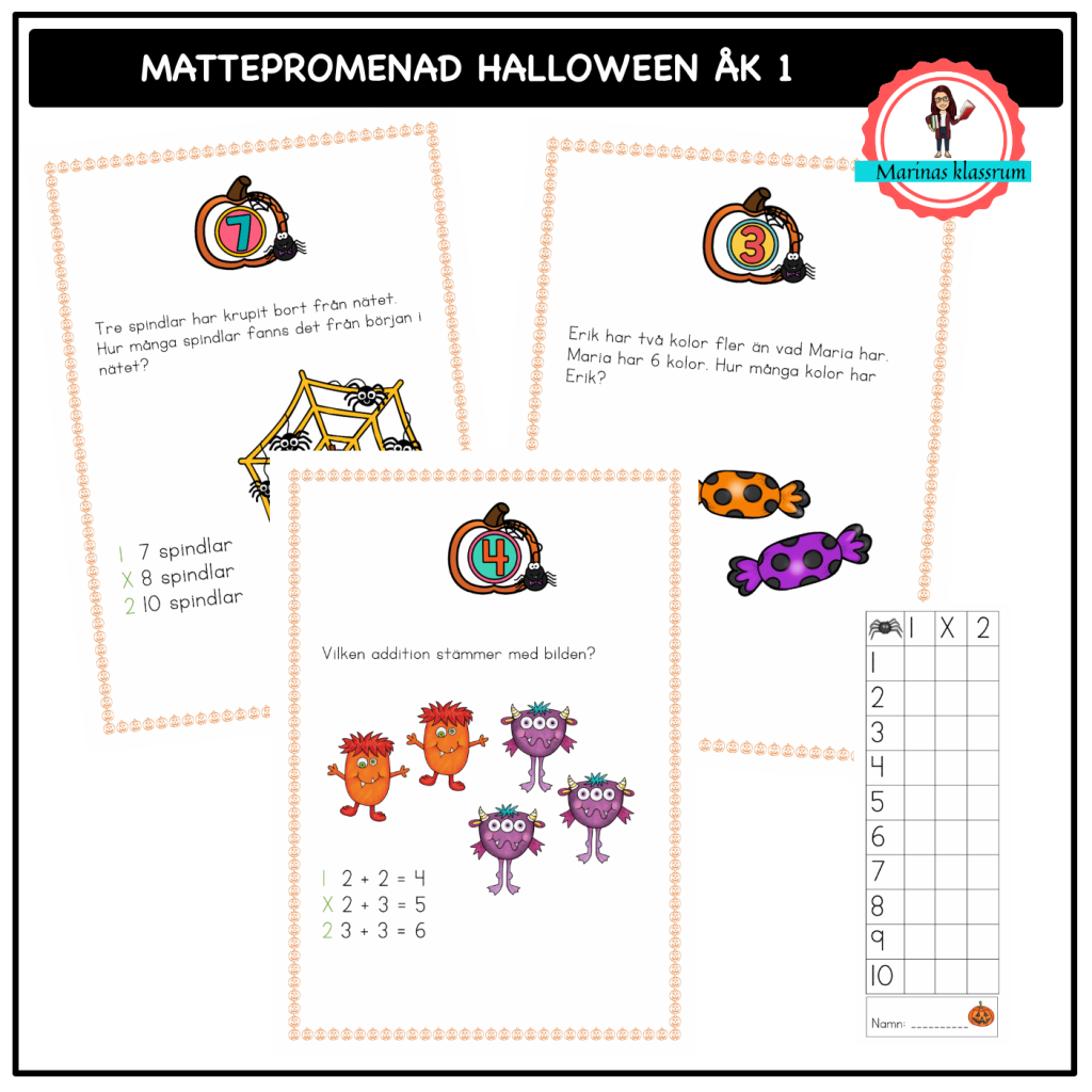 Mattepromenad Halloween åk 1