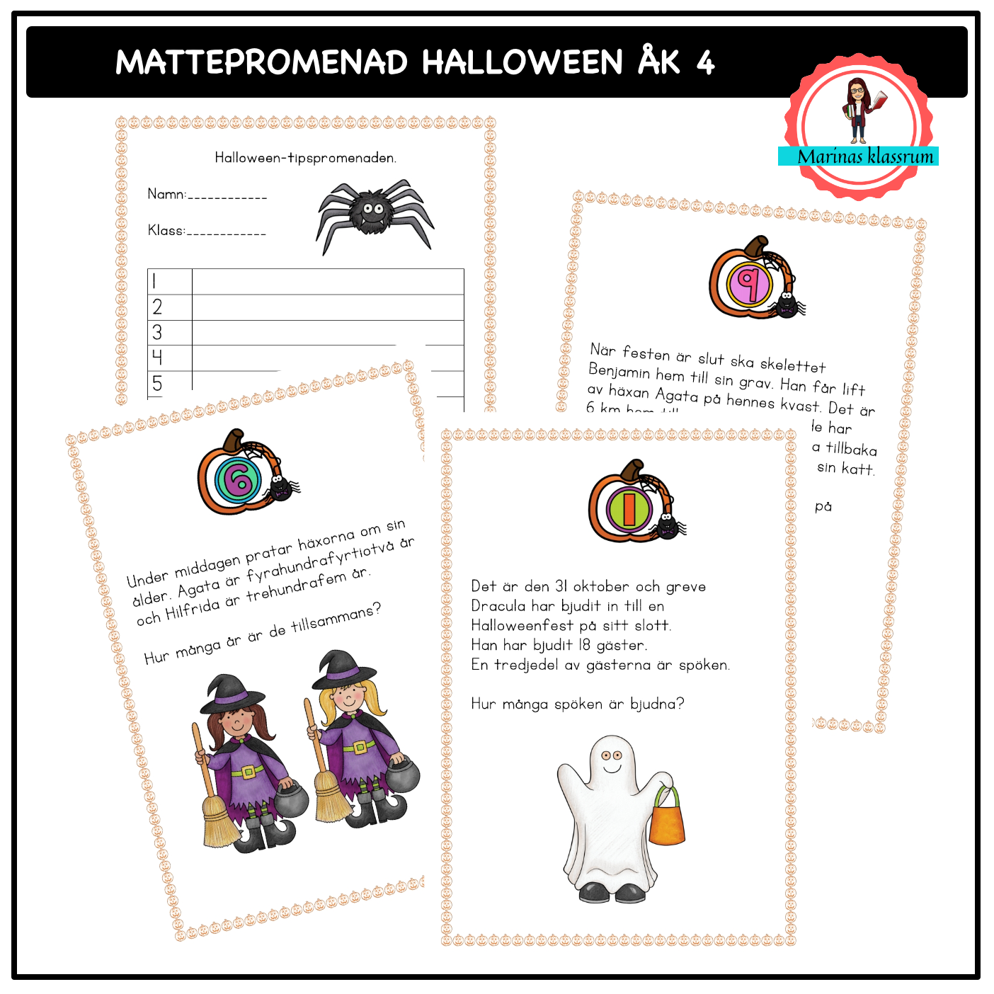 Mattepromenad Halloween åk 4