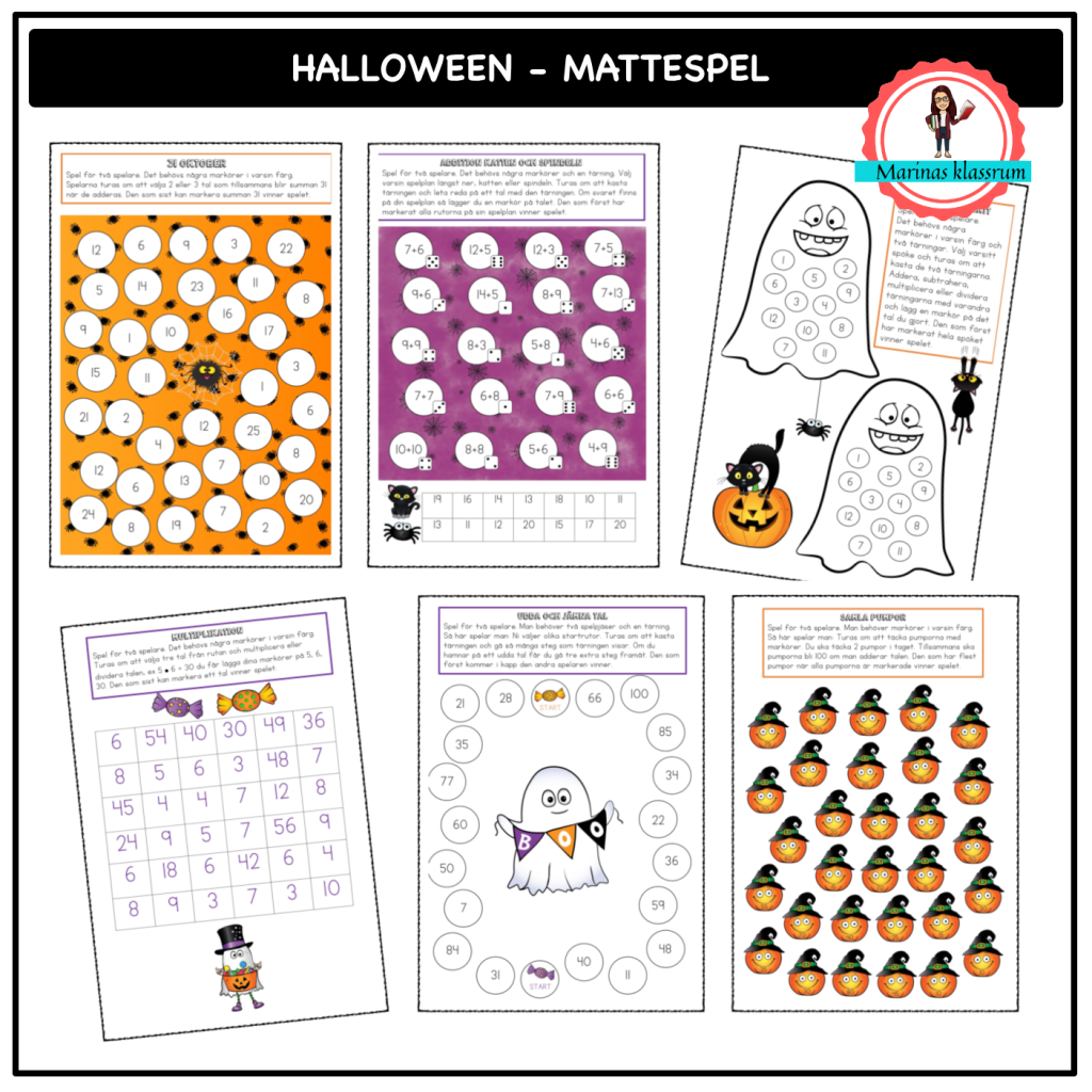 Halloween mattespel