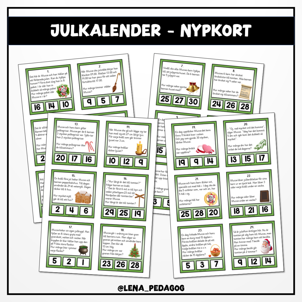 Julkalender – nypkort