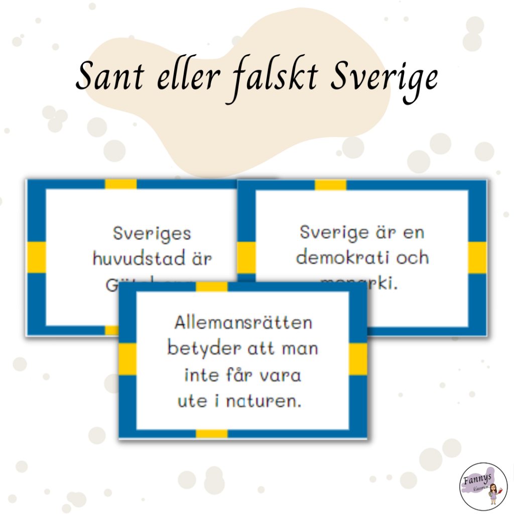 Sant eller falskt Sverige