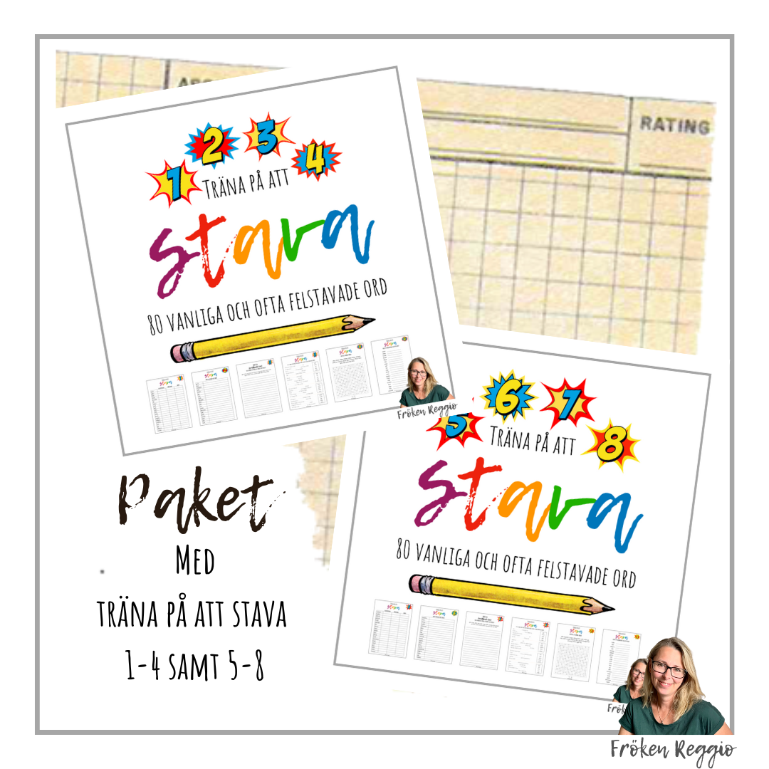 Träna på att stava svårstavade ord - paket