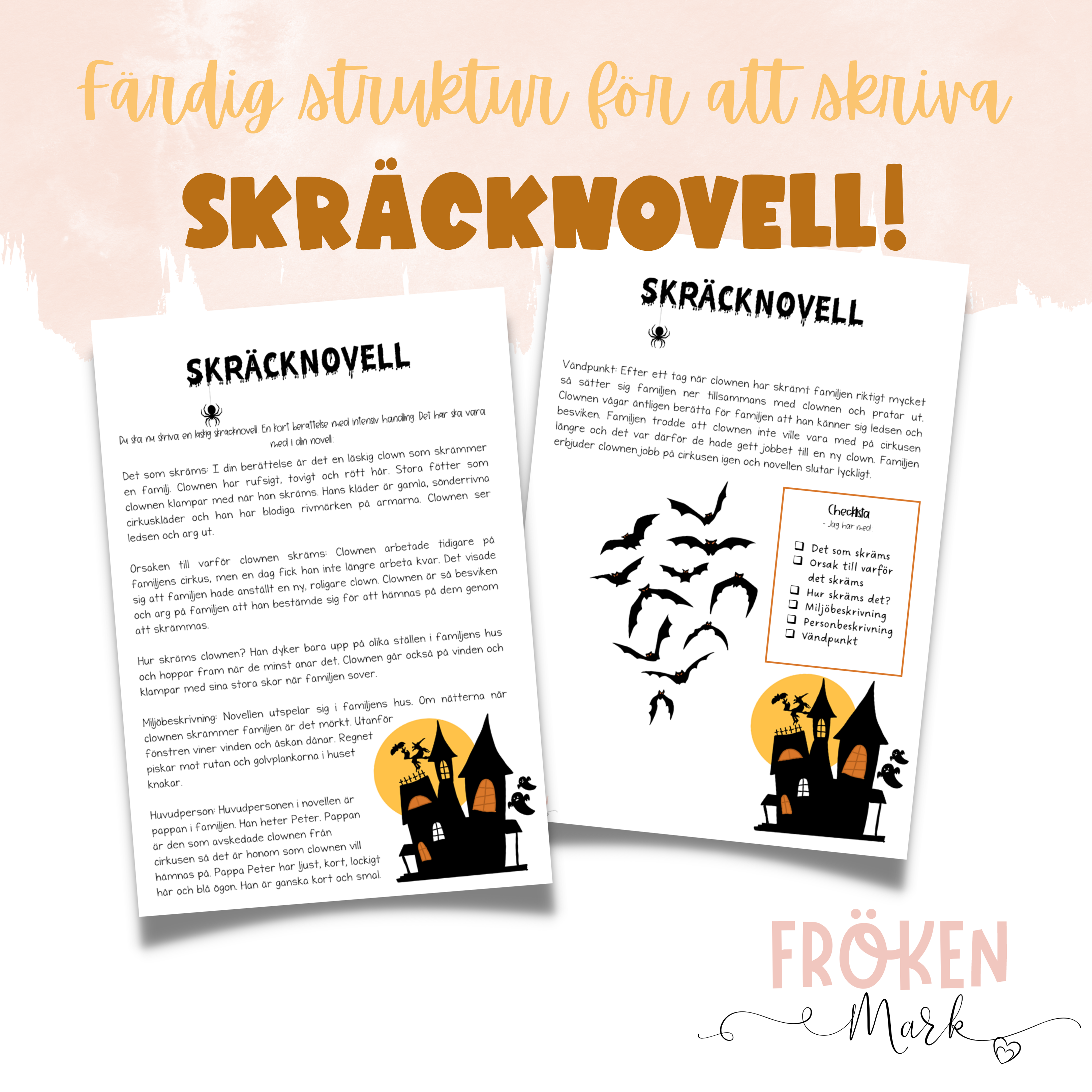 Skräcknovell - Färdig struktur