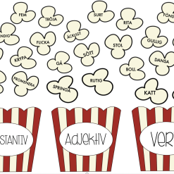 Träna ordklasser med popcorn ?