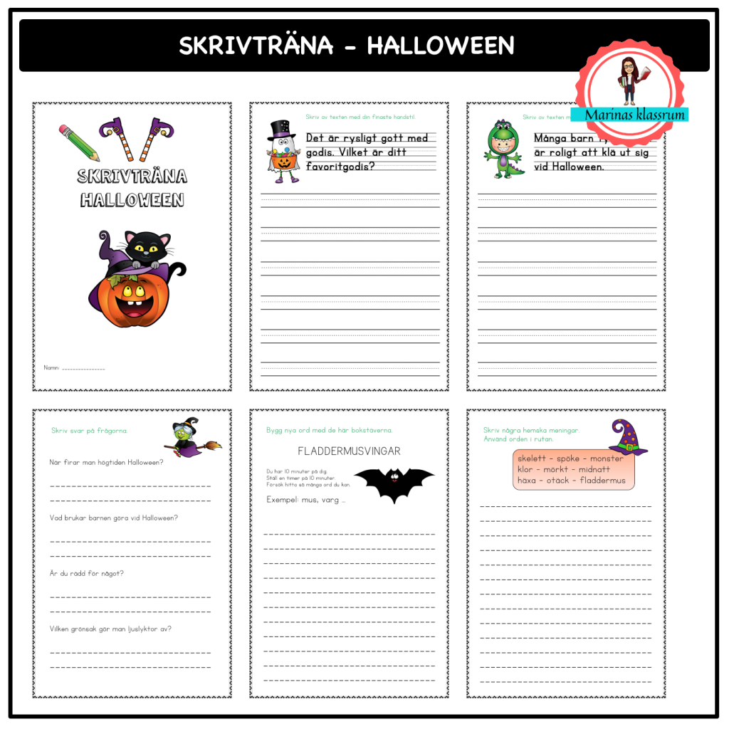Skrivträna – Halloween