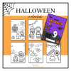 Halloween målarbok