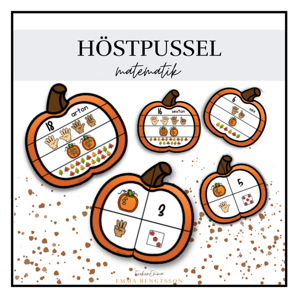 Höstpussel matematik