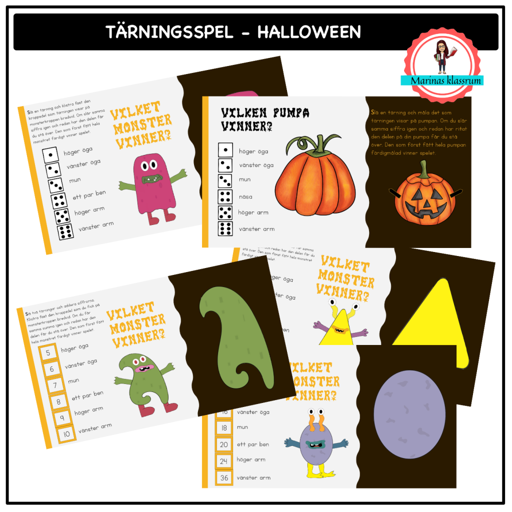 Tärningsspel Halloween