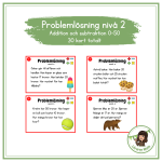 Problemlösning nivå 2 (addition och subtraktion 0-50) - bild 1