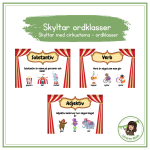 Skyltar ordklasser- cirkustema - bild 1