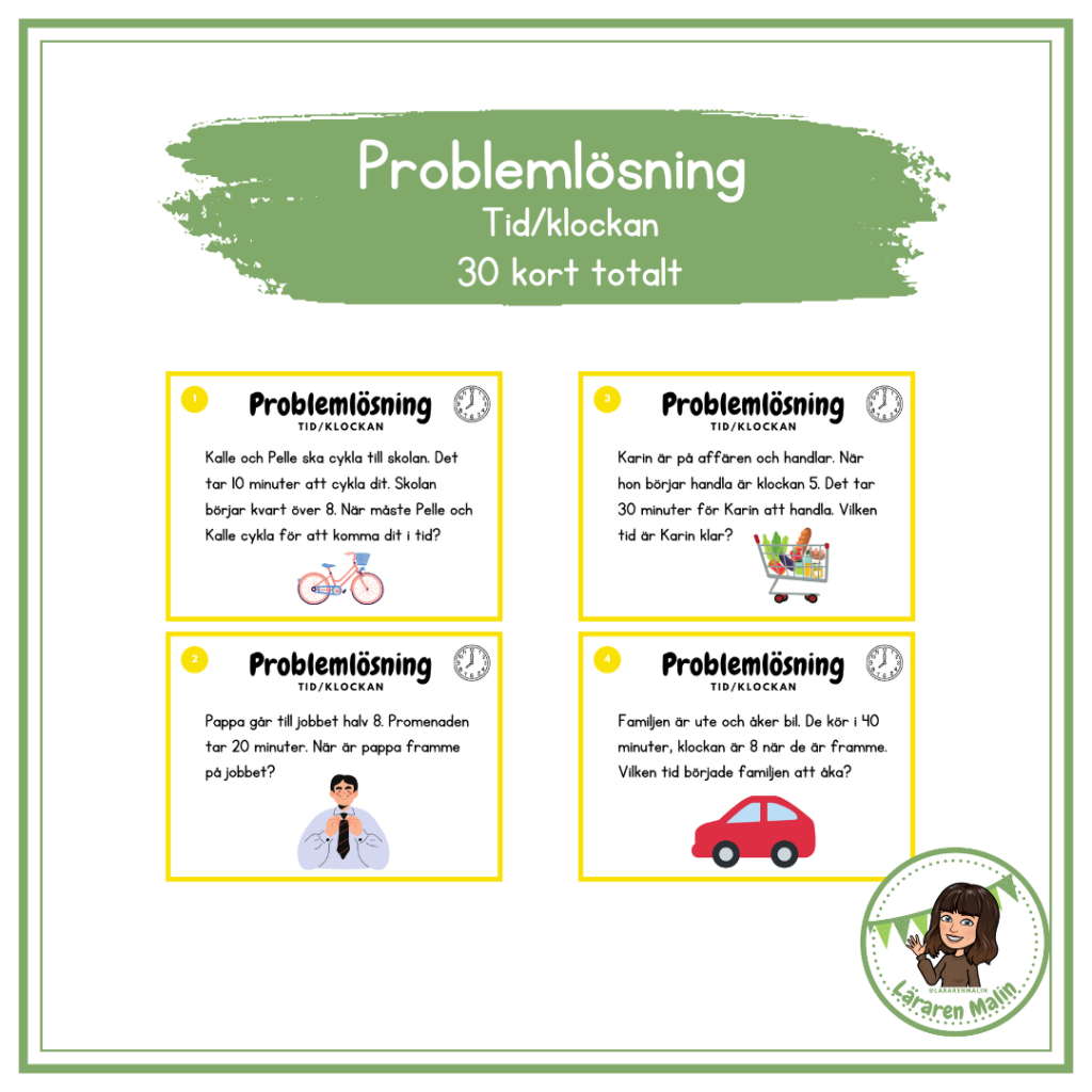Problemlösning tid/klockan