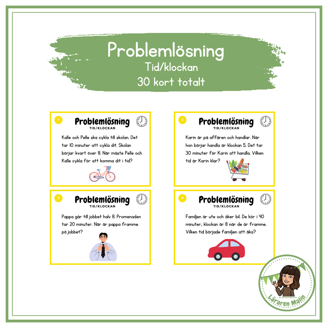 Problemlösning tid/klockan