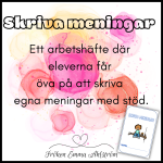 SKRIVA EGNA MENINGAR (med stöd) - bild 1