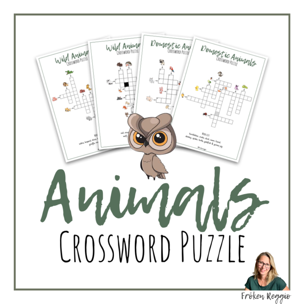 Animals crossword puzzle