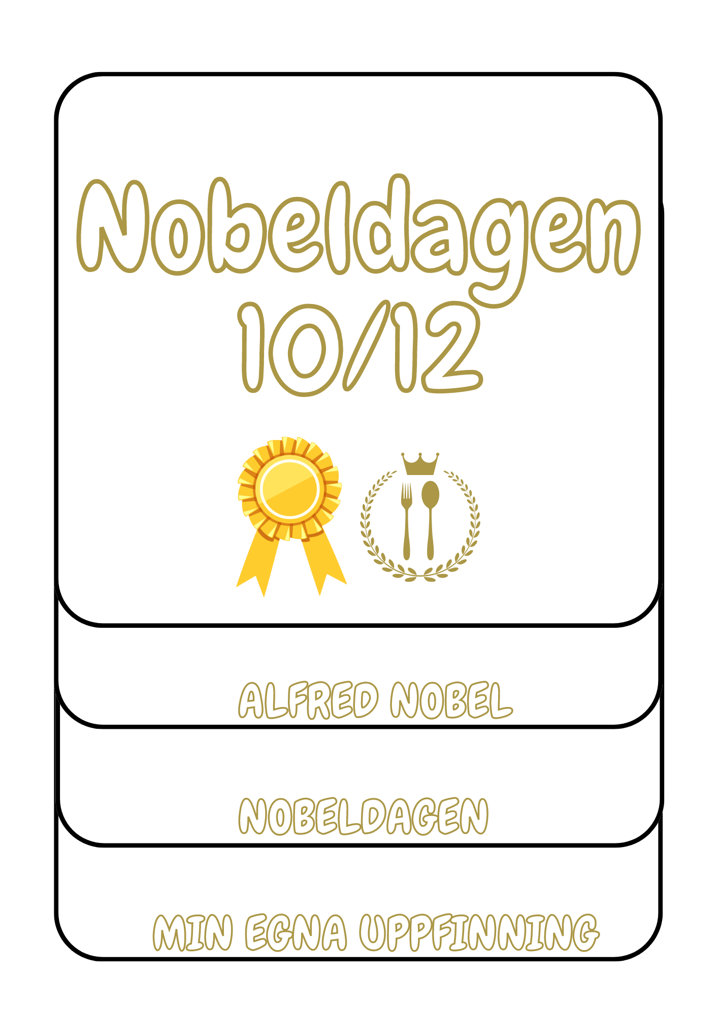 Flippbok- Nobeldagen