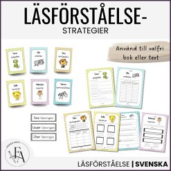 Läsförståingar: Läsförståelsestrategier och arbetsblad