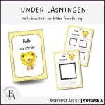 Läsförståingar: Läsförståelsestrategier och arbetsblad - bild 3