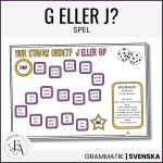 Hur stavas ordet? G – eller J? -Ett stavningsspel - bild 1