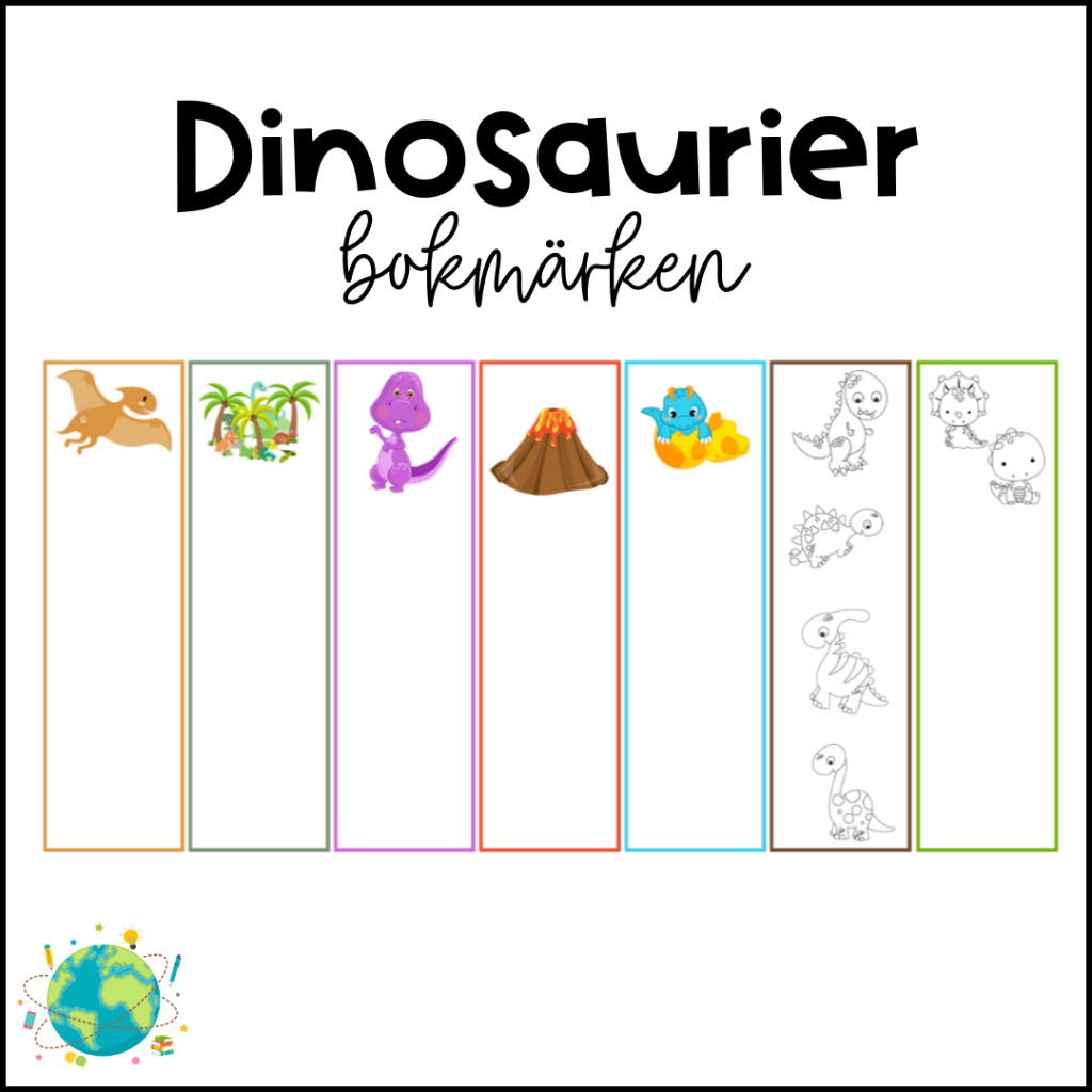 Bokmärken – Dinosaurier