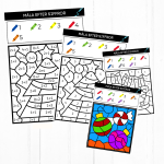 Färglägg efter siffror jul - bild 2