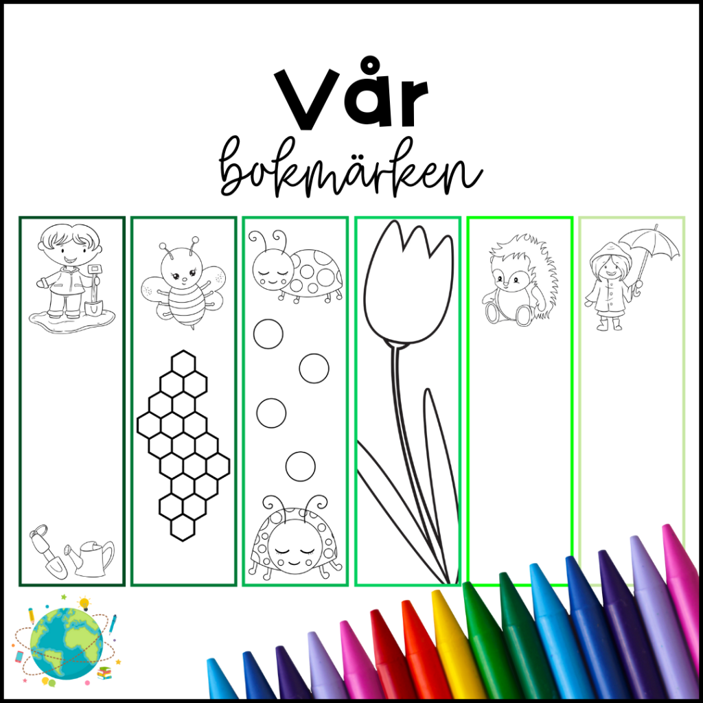 Bokmärken – Måla Vår