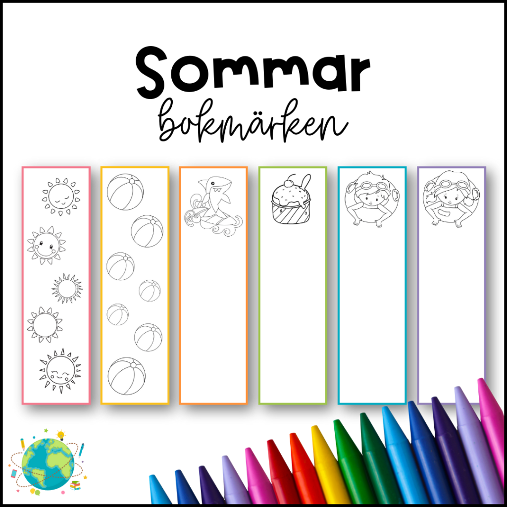 Bokmärken – Måla Sommar