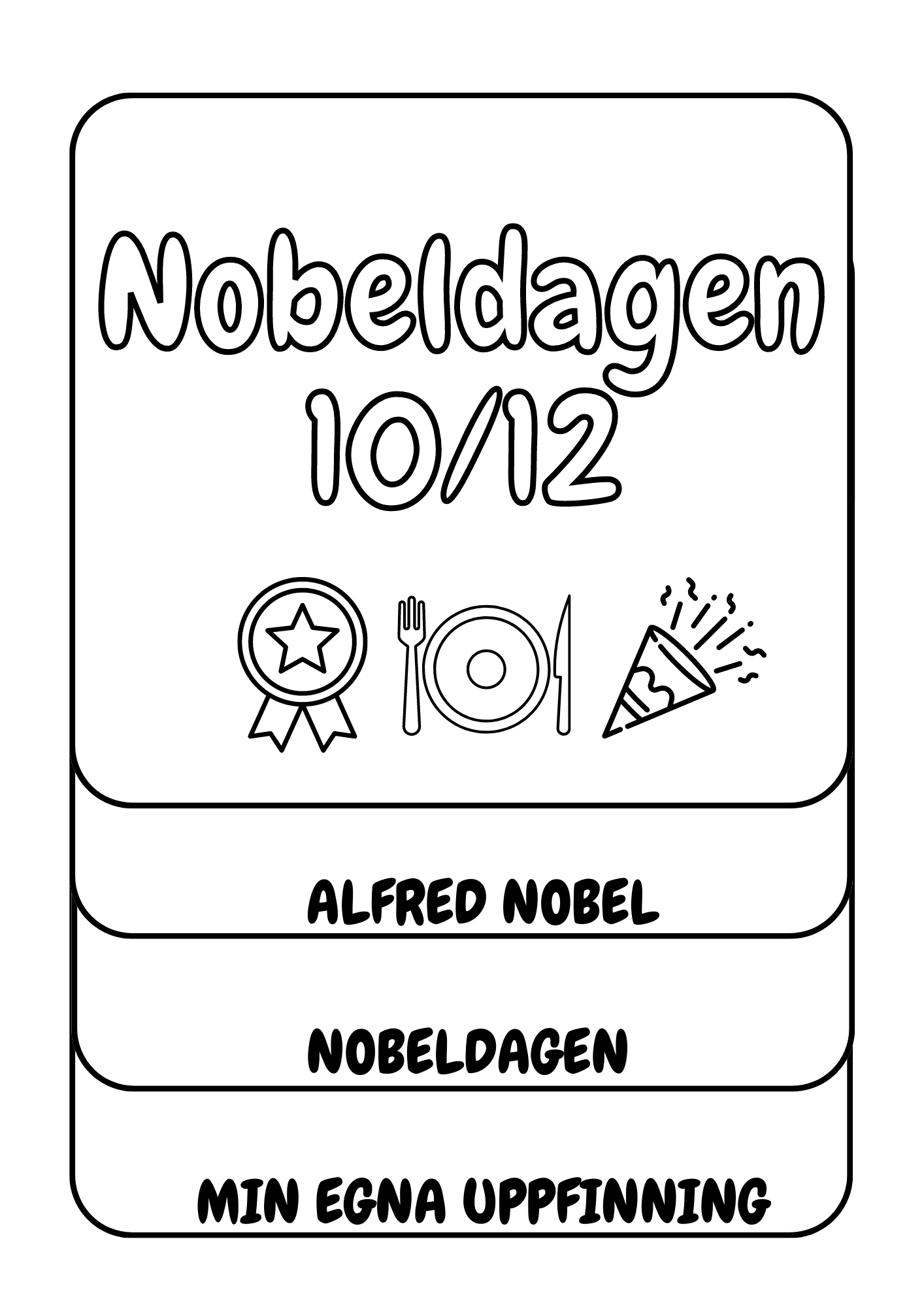 Flippbok- Nobeldagen