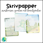 Skrivpapper – Watercolor - bild 1