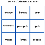 Read and find (läs & lägg på engelska) - bild 3