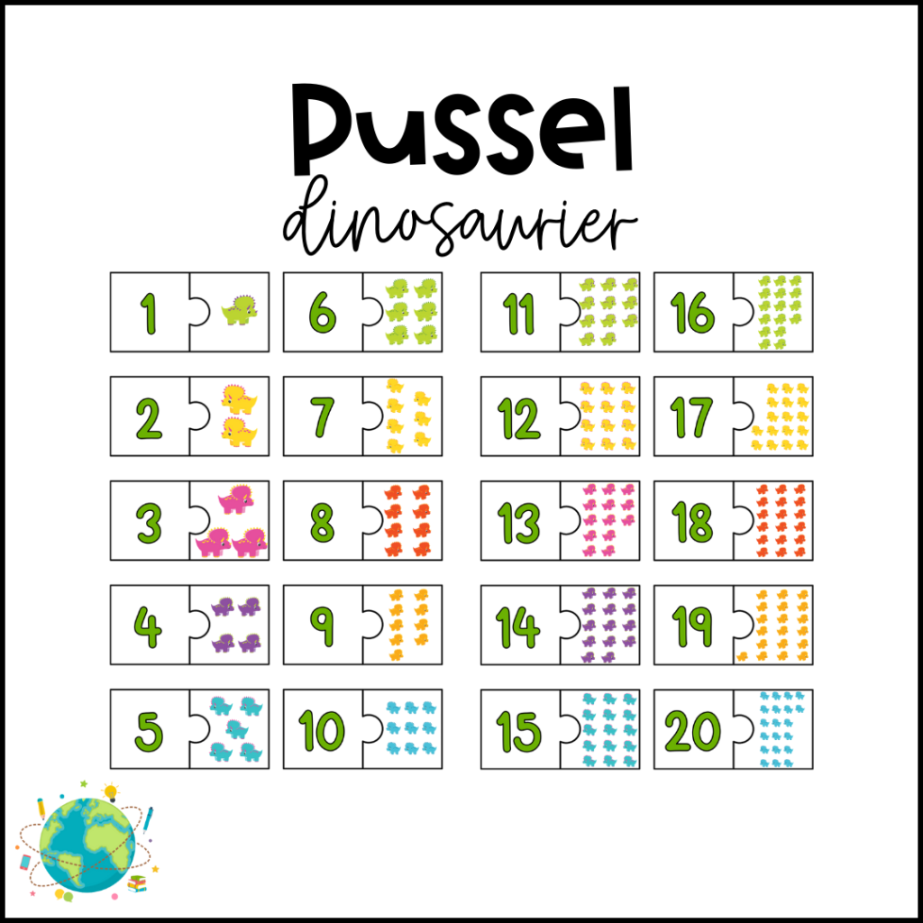 Pussla med dinosaurier