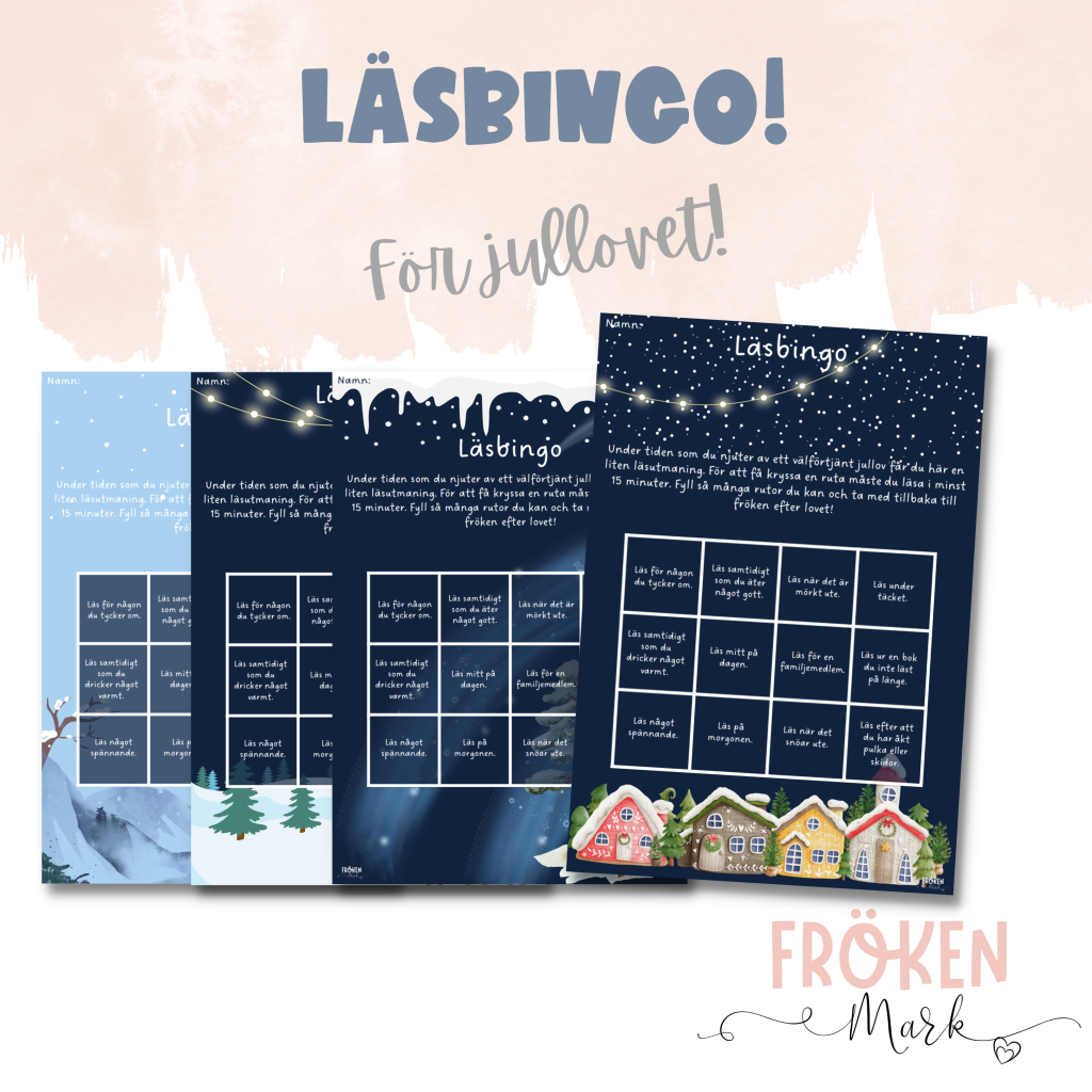 Läsbingo för jullovet – Årskurs 4-6