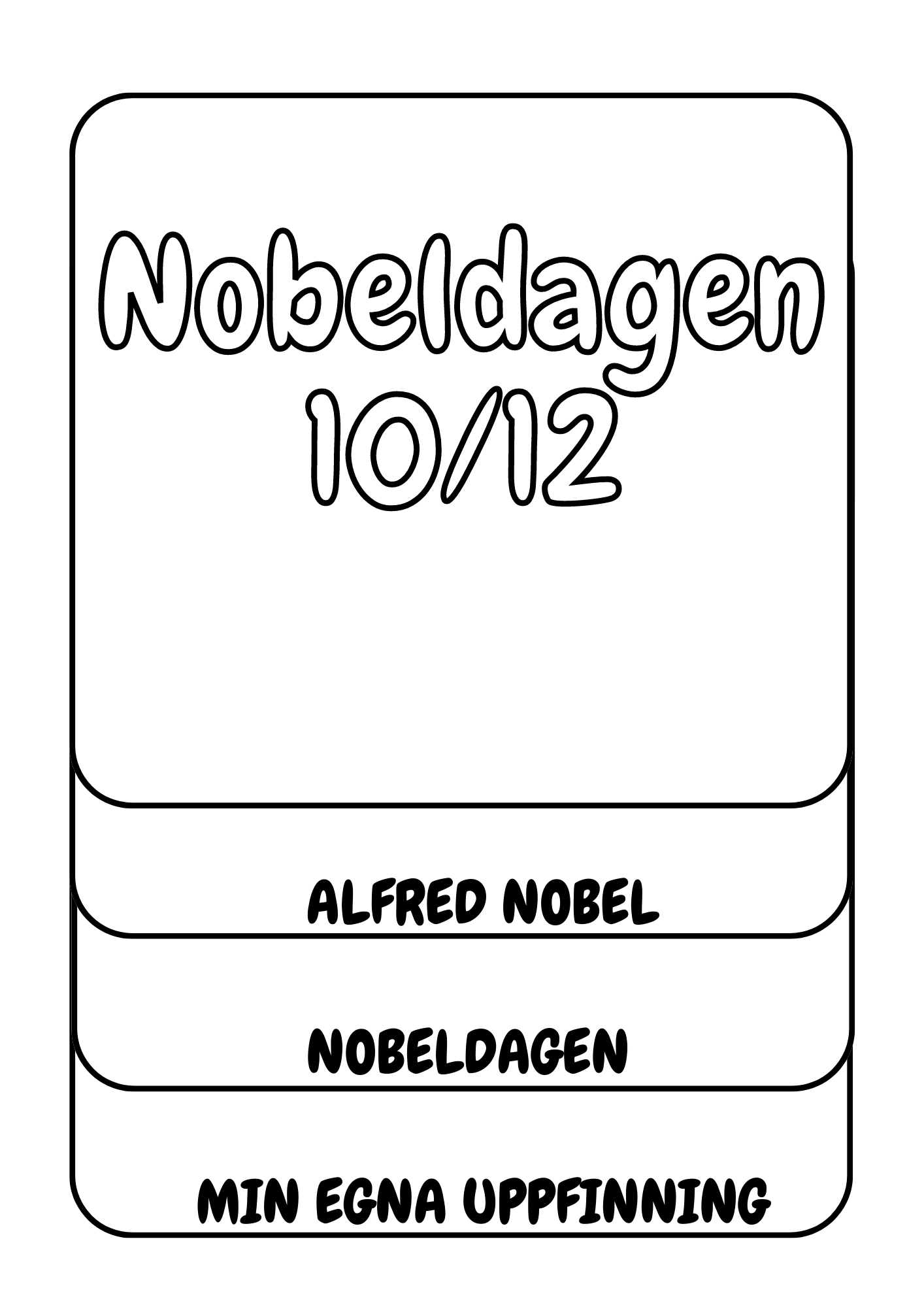 Flippbok- Nobeldagen