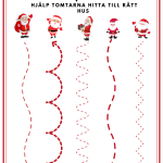 Äntligen jul! (häfte med blandade uppgifter i svenska/matte). - bild 4