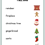 It´s Christmas (häfte som tränar på julord samt färger & siffror) - bild 4