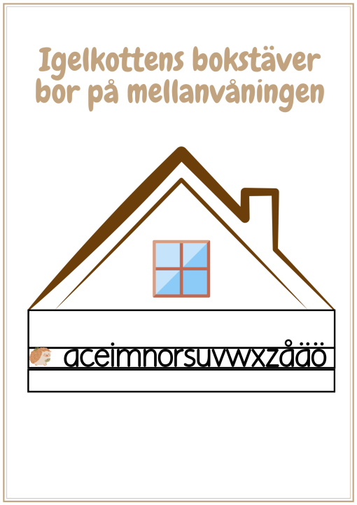 Bokstavshus- posters