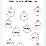 It´s Christmas (häfte som tränar på julord samt färger & siffror) - bild 5