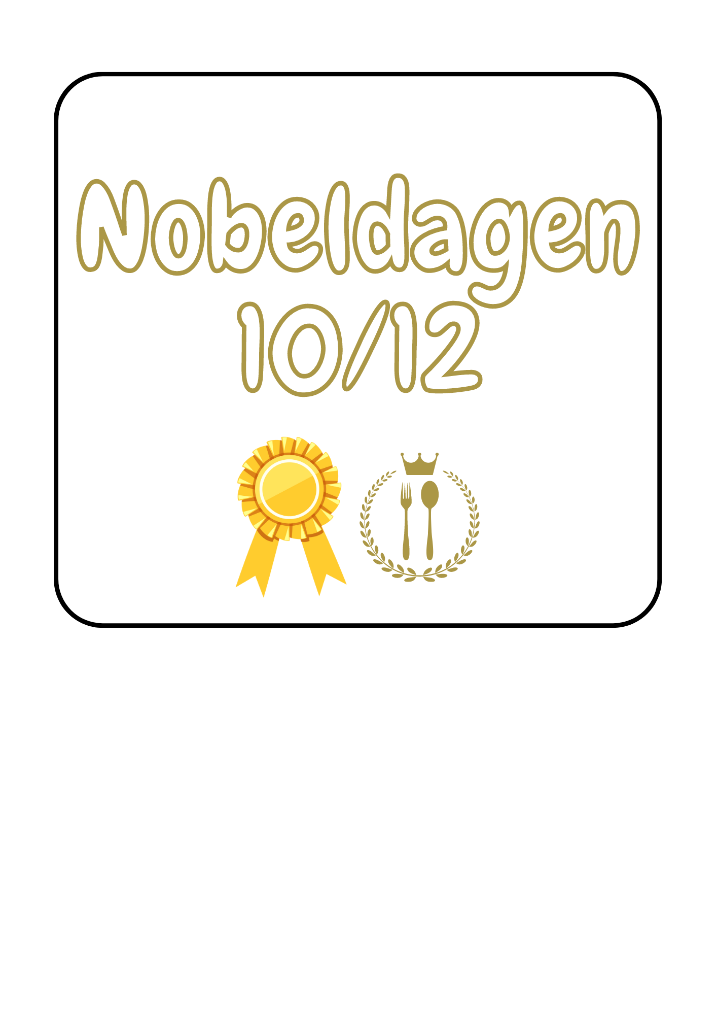 Flippbok- Nobeldagen